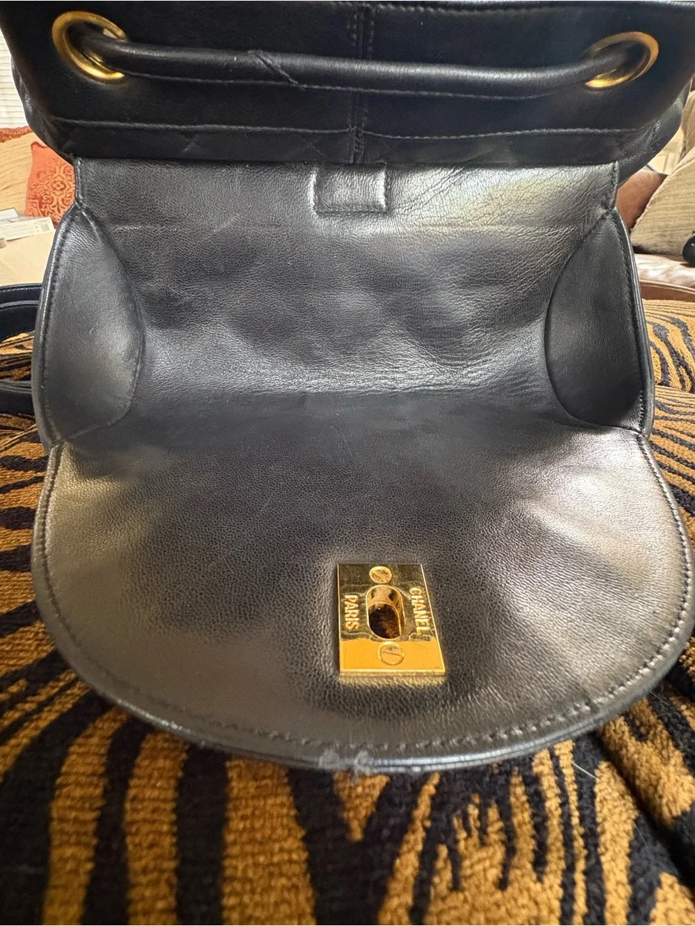 CHANEL  Matelassé Turnlock Unisex Backpack/Handbag